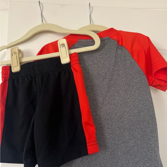 Nike | (3T) Nike Dri-Fit Orange and Black Baseball Short set - Picture 5 of 7